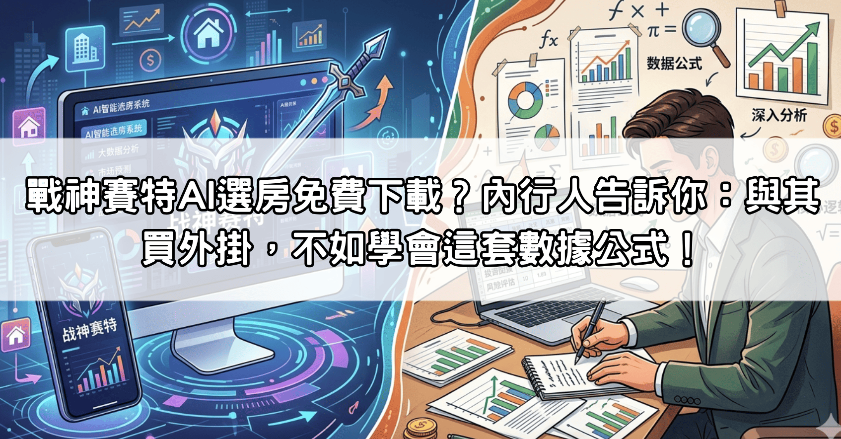 戰神賽特AI選房免費下載？內行人告訴你：與其買外掛，不如學會這套數據公式！